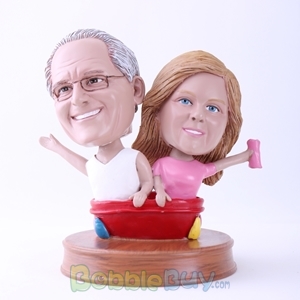 Picture of Husband and Wife Bathing Bobblehead
