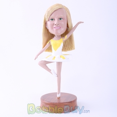 Picture of Ballet Woman Standing on One Foot Bobblehead