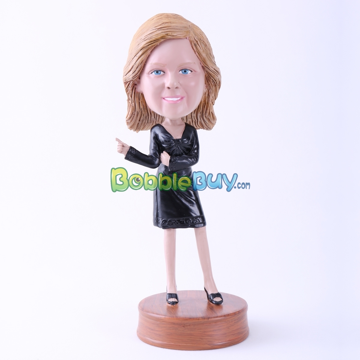 Black Dress Lady Bobblehead BobbleBuy Custom Bobbleheads from 50