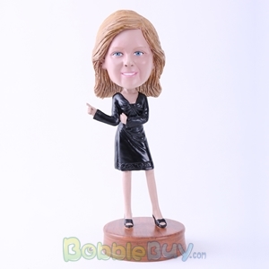 Picture of Black Dress Lady Bobblehead