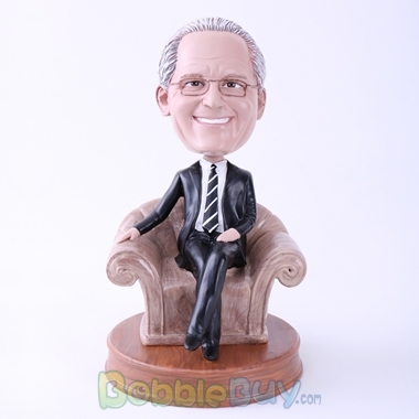 Picture of Black Suit Man in Sofa Bobblehead