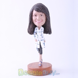 Picture of Fashion Young Lady Walking Bobblehead