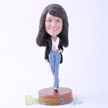 Picture of Fashion Woman Walking Posture Bobblehead