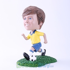 Picture of Child Playing Soccer Bobblehead
