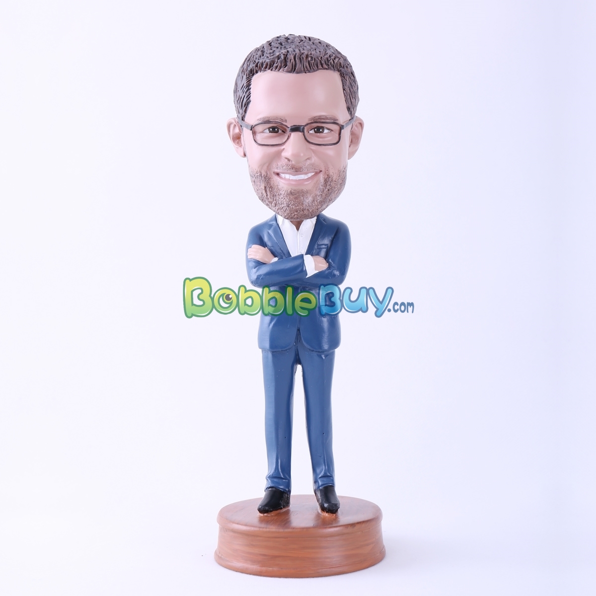 Cool Man with Arms Folded Bobblehead BobbleBuy Custom Bobbleheads