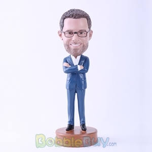 Picture of Cool Man with Arms Folded Bobblehead
