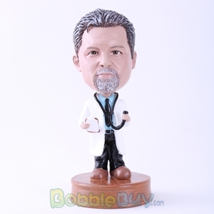 Picture of Doctor with Stethoscope Bobblehead