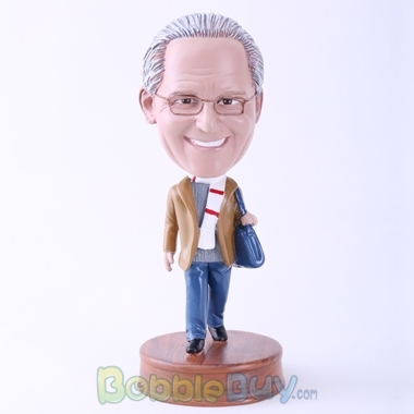 Picture of Elegant Man with Shoulder Bag Bobblehead