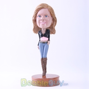 Picture of Fashion Girl in Jeans Bobblehead