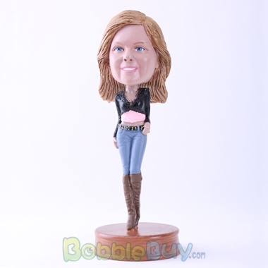 Picture of Fashion Girl in Jeans Bobblehead