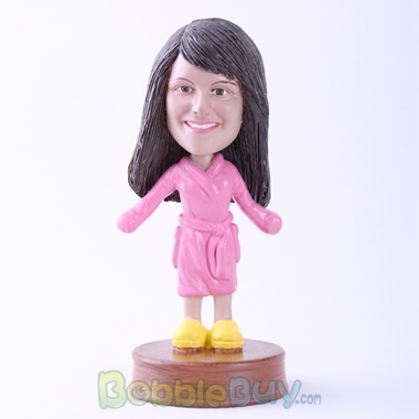 Picture of Girl with Bathrobes Bobblehead