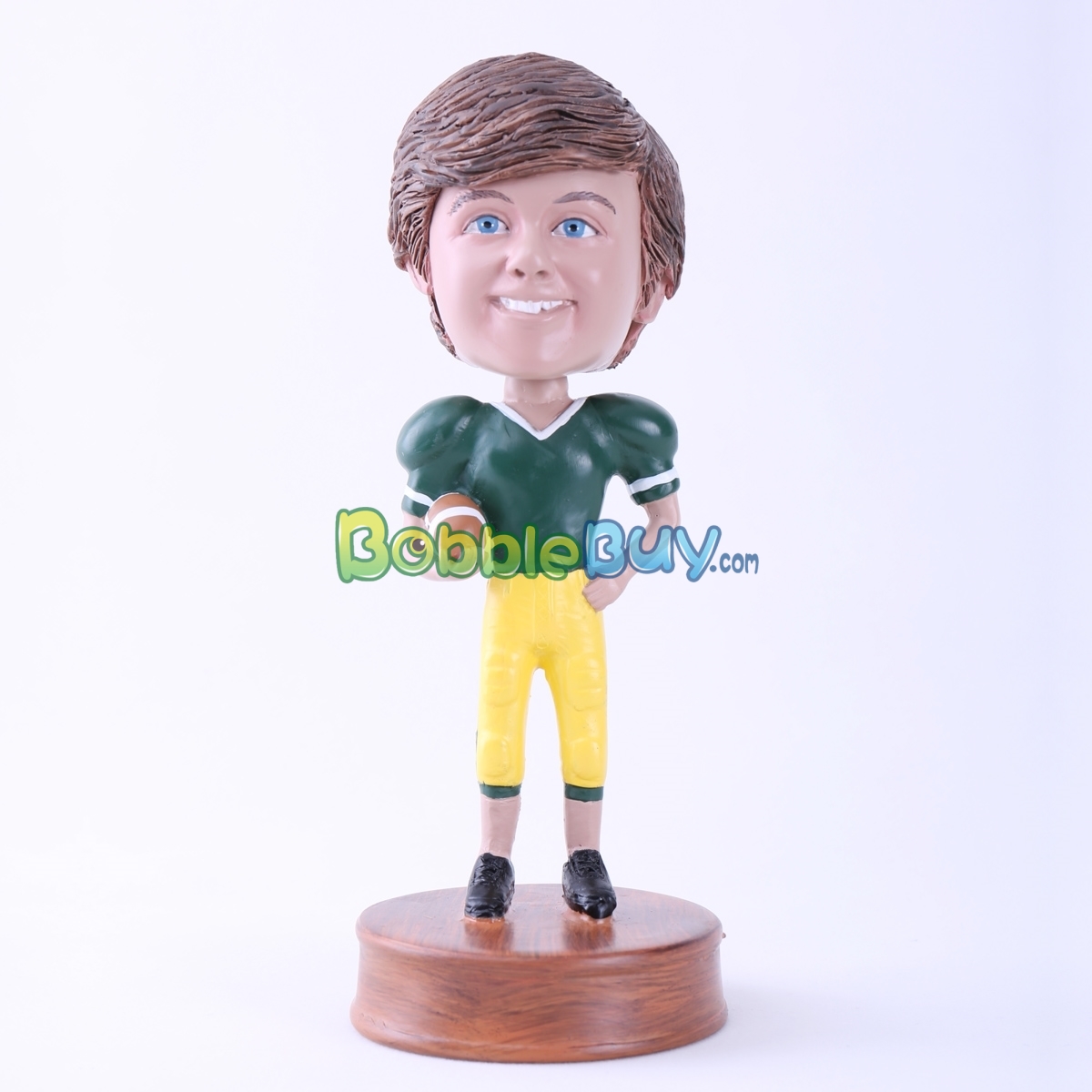 cartoon bobble head soccer player