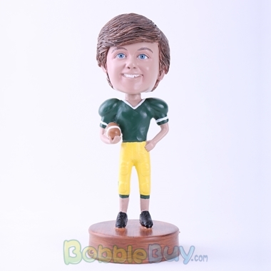 Picture of Happy Football Player Bobblehead