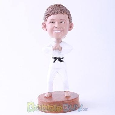 Picture of Karate Man Hand up Hand Bobblehead