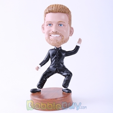 Picture of Kungfu Fighting Posture Man Bobblehead