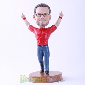 Picture of Man Celebration Posture Bobblehead