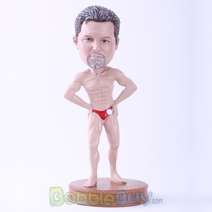 Picture of Man in Fitness Contest Bobblehead