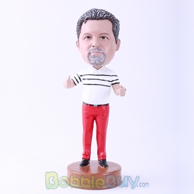 Picture of Man in Red Trousers Bobblehead