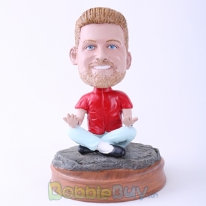 Picture of Man Meditation Bobblehead