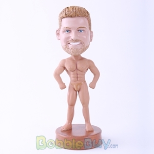 Picture of Man Showing Muscle Bobblehead