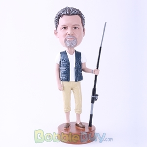 Picture of Man with Fishing Rod Bobblehead