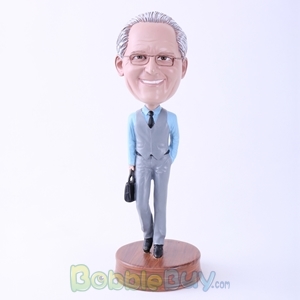 Picture of Office Man with Bag Bobblehead