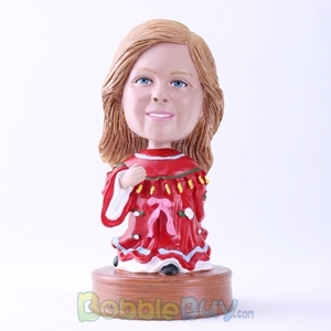 Picture of Red Costume Woman Bobblehead