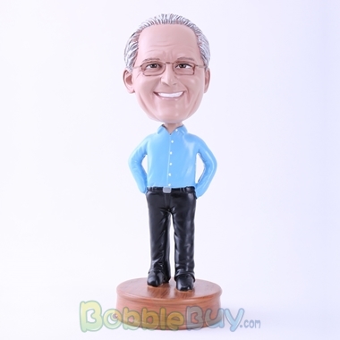 Picture of Smiling Casual Boss Bobblehead