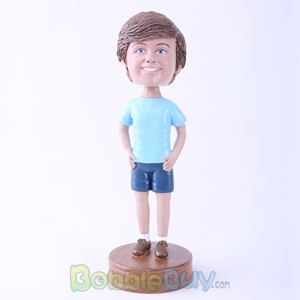 Picture of Smiling Casual Boy Bobblehead