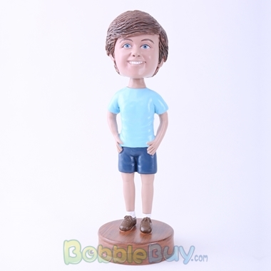 Picture of Smiling Casual Boy Bobblehead