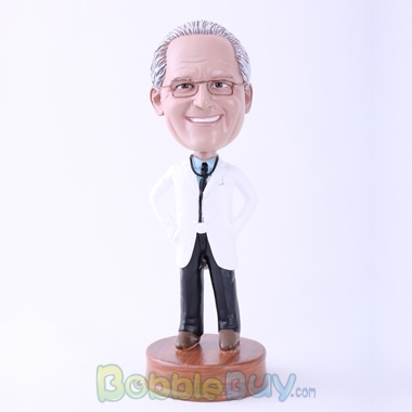 Picture of White Uniform Doctor Bobblehead