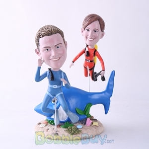 Picture of Scuba Diving Couple Bobblehead