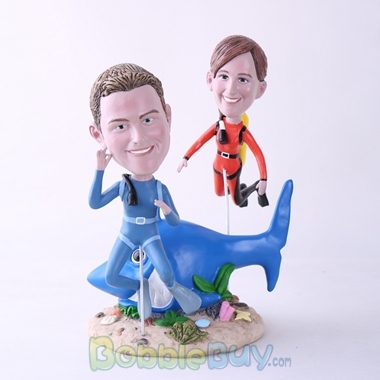 Picture of Scuba Diving Couple Bobblehead