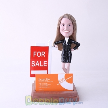 Picture of Female Property Agent Bobblehead