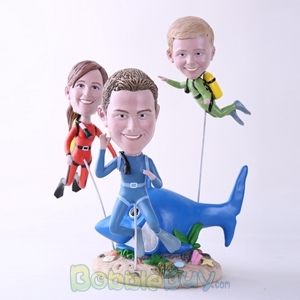 Picture of Scuba Diving Family Bobblehead