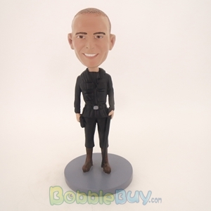 Picture of Armed Man In Black Bobblehead