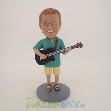 Picture of Acoustic Guitar Player Male Bobblehead