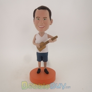 Picture of Beach Acoustic Guitar Player Man Bobblehead