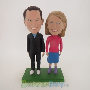 Picture of Couple Standing on Lawn Bobblehead