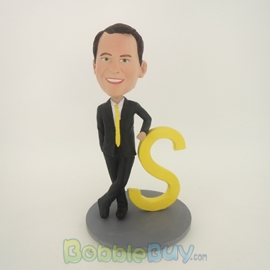 Picture of Black Suit Man Rely On S Bobblehead