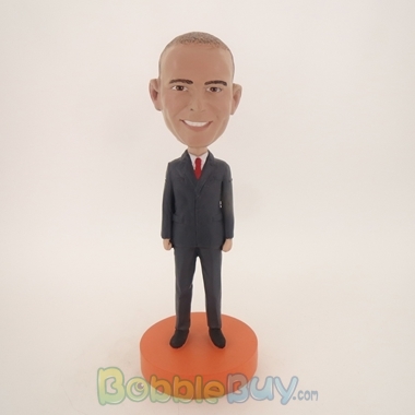 Picture of Business Man In Suit With Tie Bobblehead