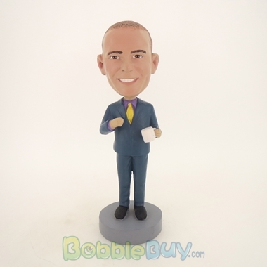 Picture of Business Man With A Coffee Cup Bobblehead