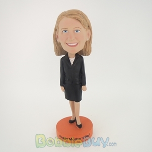 Picture of Black Suit Girl Bobblehead