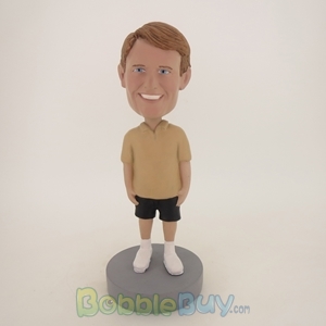 Picture of Casual Man In Brown Bobblehead