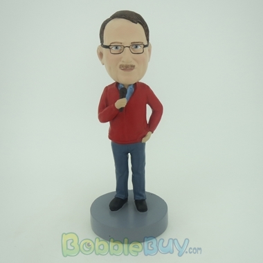 Picture of Casual Male Singer Bobblehead