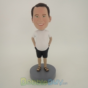 Picture of Casual Man In Short TShirt And Jeans Bobblehead
