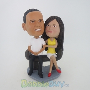 Picture of Park Sitting Couple Bobblehead