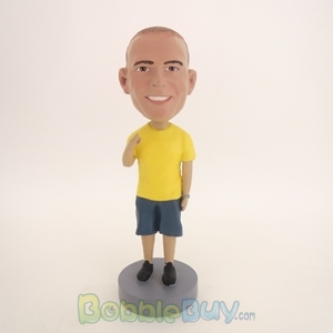Picture of Casual Man In Yellow Bobblehead