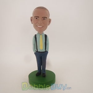Picture of Casual Man With A Yellow Tie Bobblehead