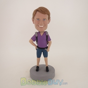 Picture of Casual Man With Bags Bobblehead